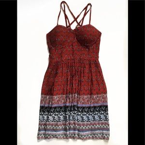 Strappy Mid Length Dress